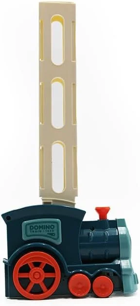 مجموعه قطار دومینو با 60 قطعه دومینو، اسباب بازی لوکوموتیو با مسیر، بازی آموزشی ساختنی