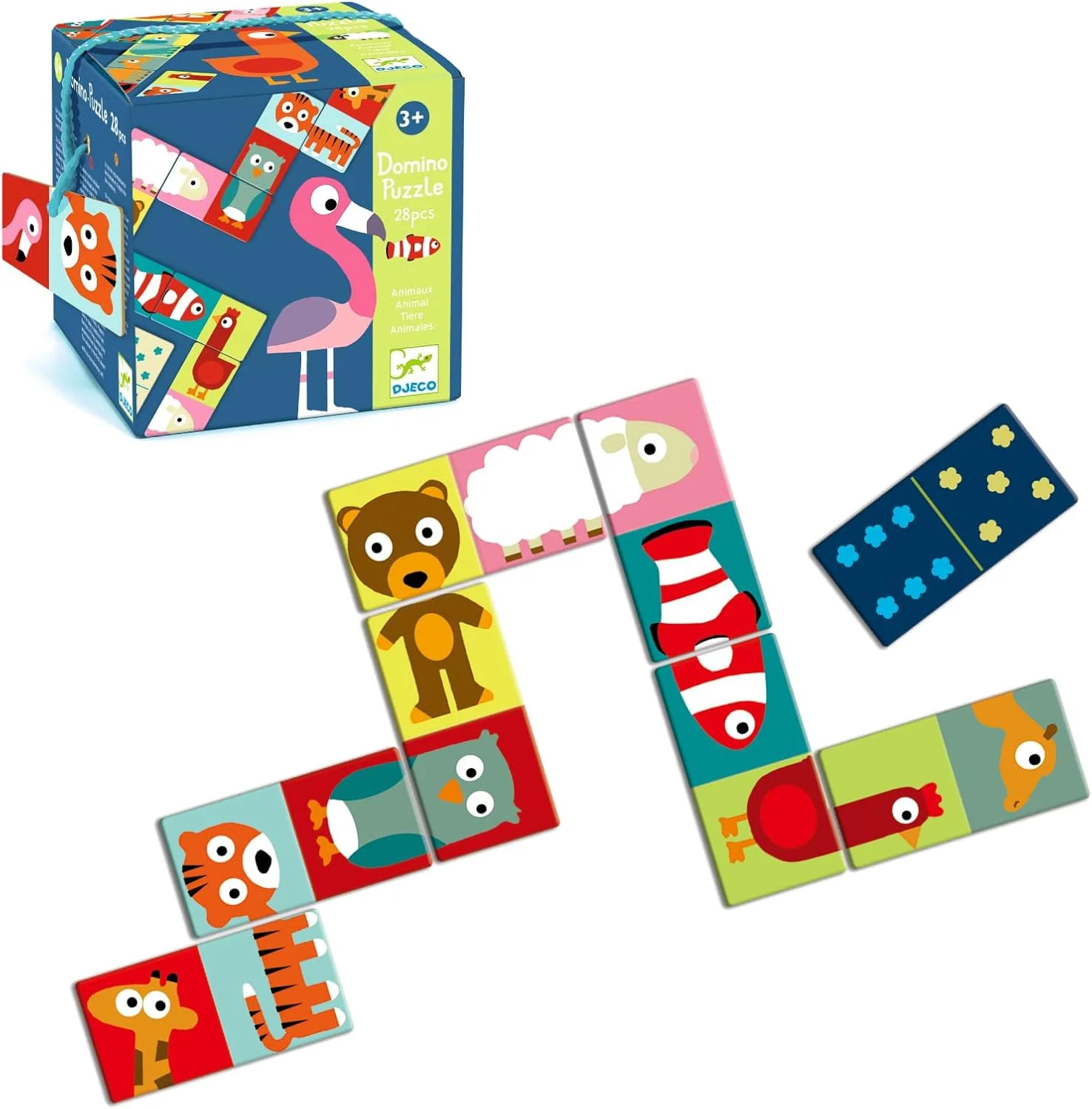 بازی پازل دومینو حیوانات Djeco