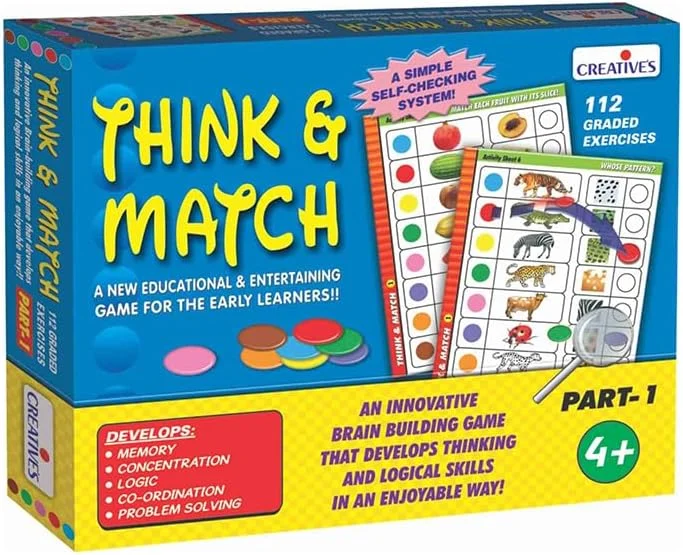 مجموعه بازی های آموزشی فکری و تطبیقی قسمت 1 و سرگرمی با کلمات برای کودکان - پازل های ساخت واژه به همراه کتاب فعالیت - تقویت حافظه، دایره لغات و حل مسئله - مناسب برای 4 سال به بالا