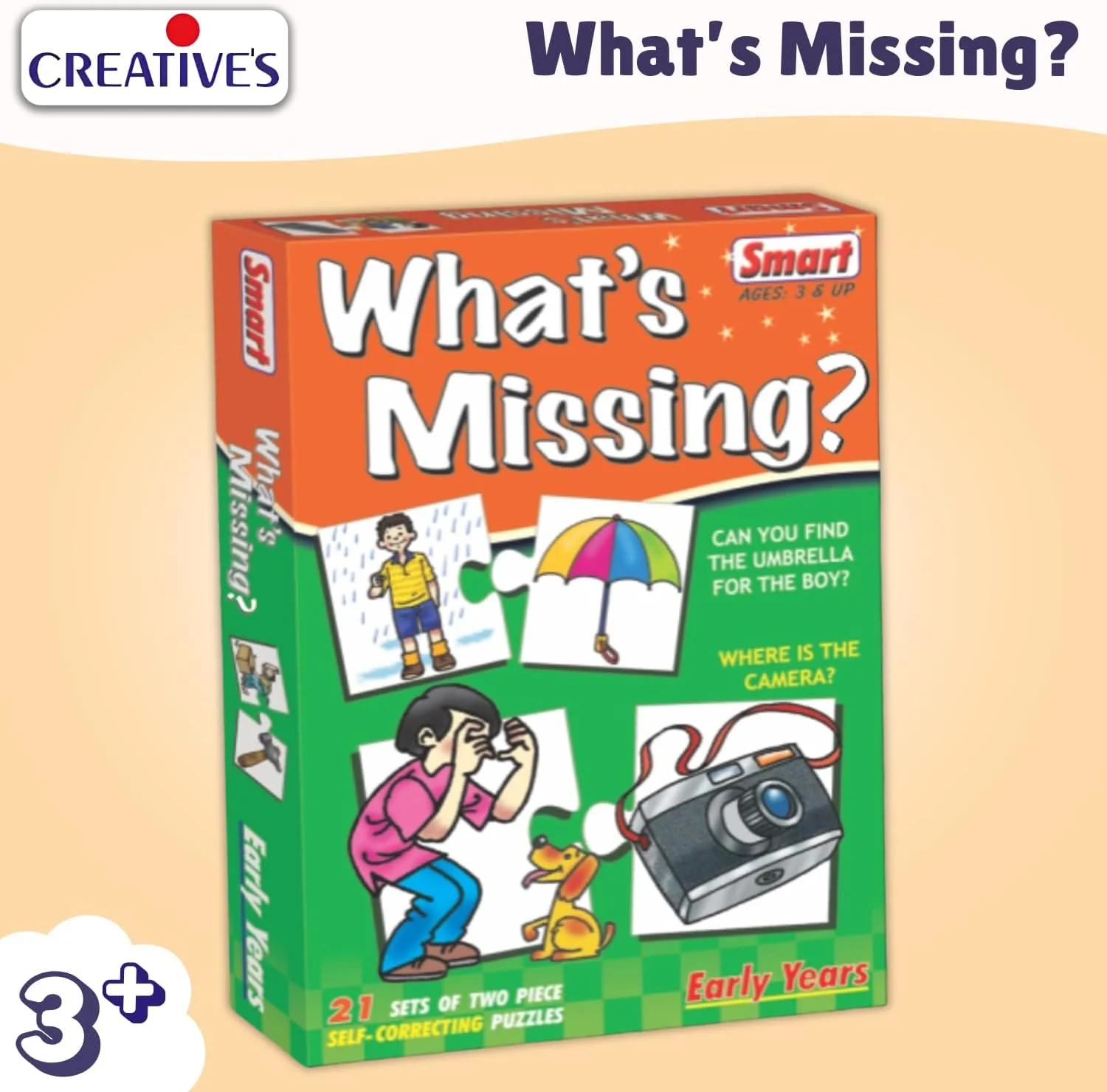 بازی پازل آموزشی سال های اولیه هوشمندانه «چه چیزی گم شده است؟» - 21 مجموعه خود اصلاح شونده دو تکه - اسباب بازی سرگرم کننده برای یادگیری کودکان - هدیه ای برای کودکان نوپا - مهارت های زبانی و منطقی - سن 3 سال به بالا