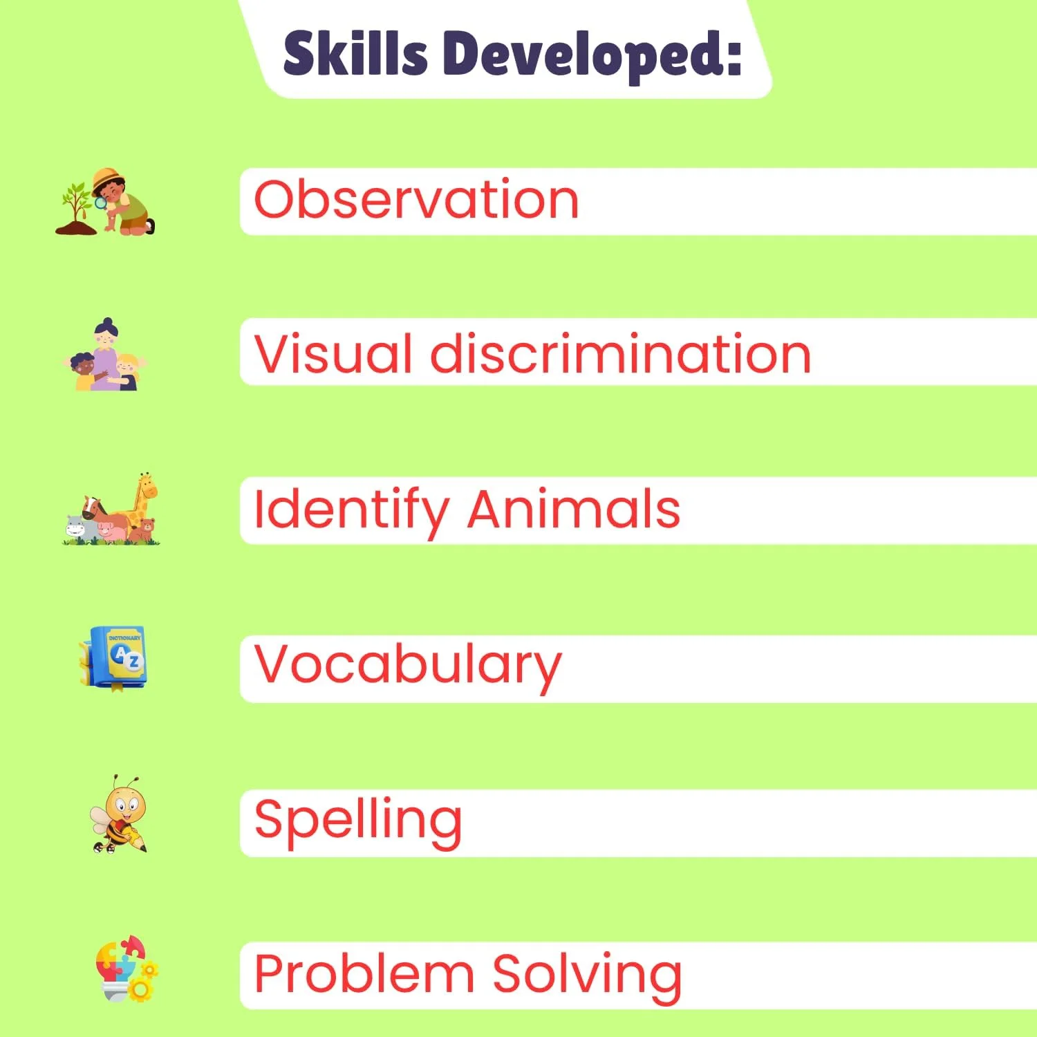 پازل هوشمند خواندن و تطبیق اولین کلمات Creative - شامل 28 مجموعه دو تکه خود اصلاح گر - بازی تشخیص کلمه برای یادگیری اولیه - اسباب بازی آموزشی برای کودکان - هدیه ای برای کودکان نوپا و پیش دبستانی - 4 سال به بالا