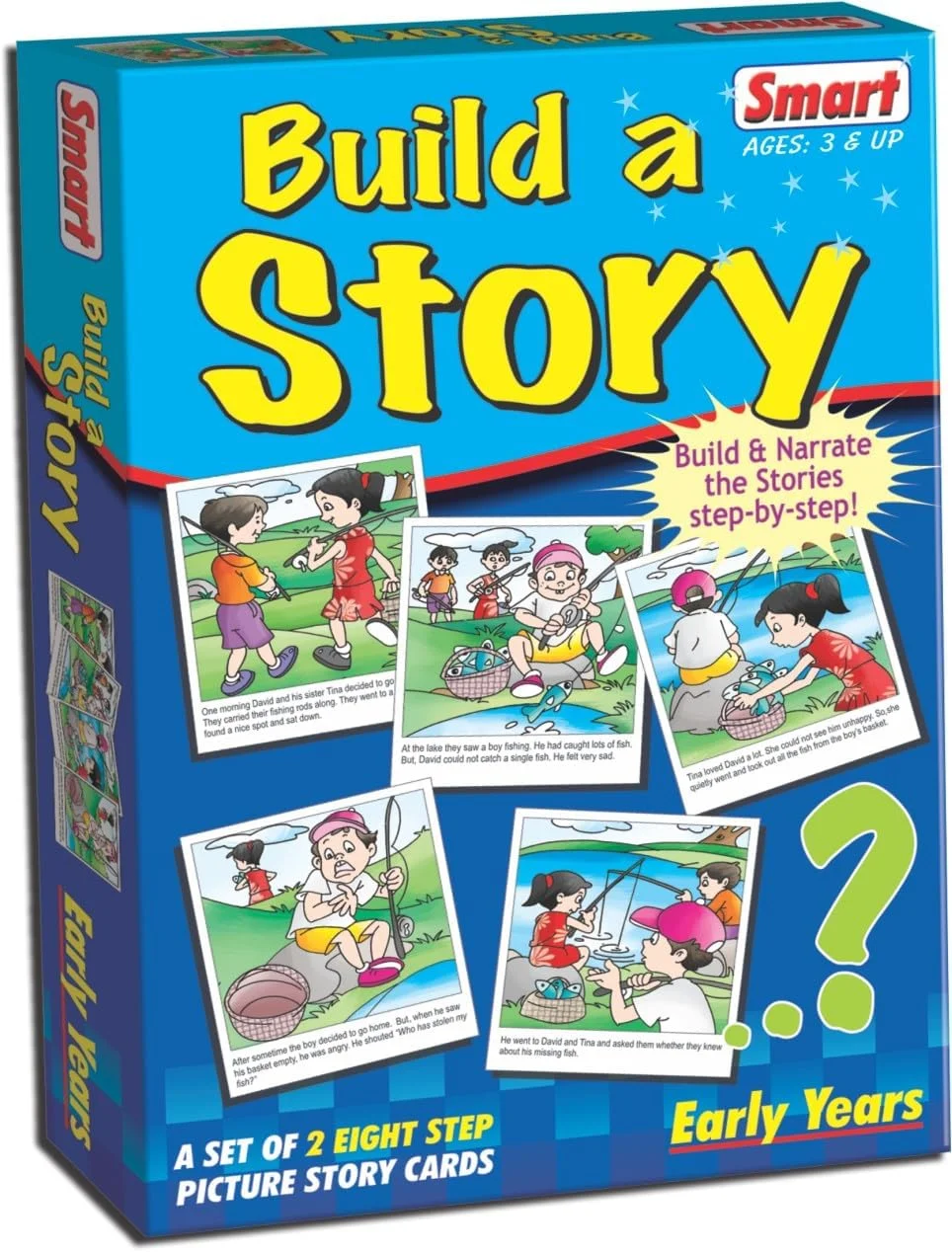 کارت های تصویری داستان سازی هوشمندانه Creative برای کودکان - 2 مجموعه داستان هشت مرحله ای - تقویت مهارت های ترتیب و روایت - توسعه زبان و هدیه برای آموزش اولیه - سنین 3 سال به بالا