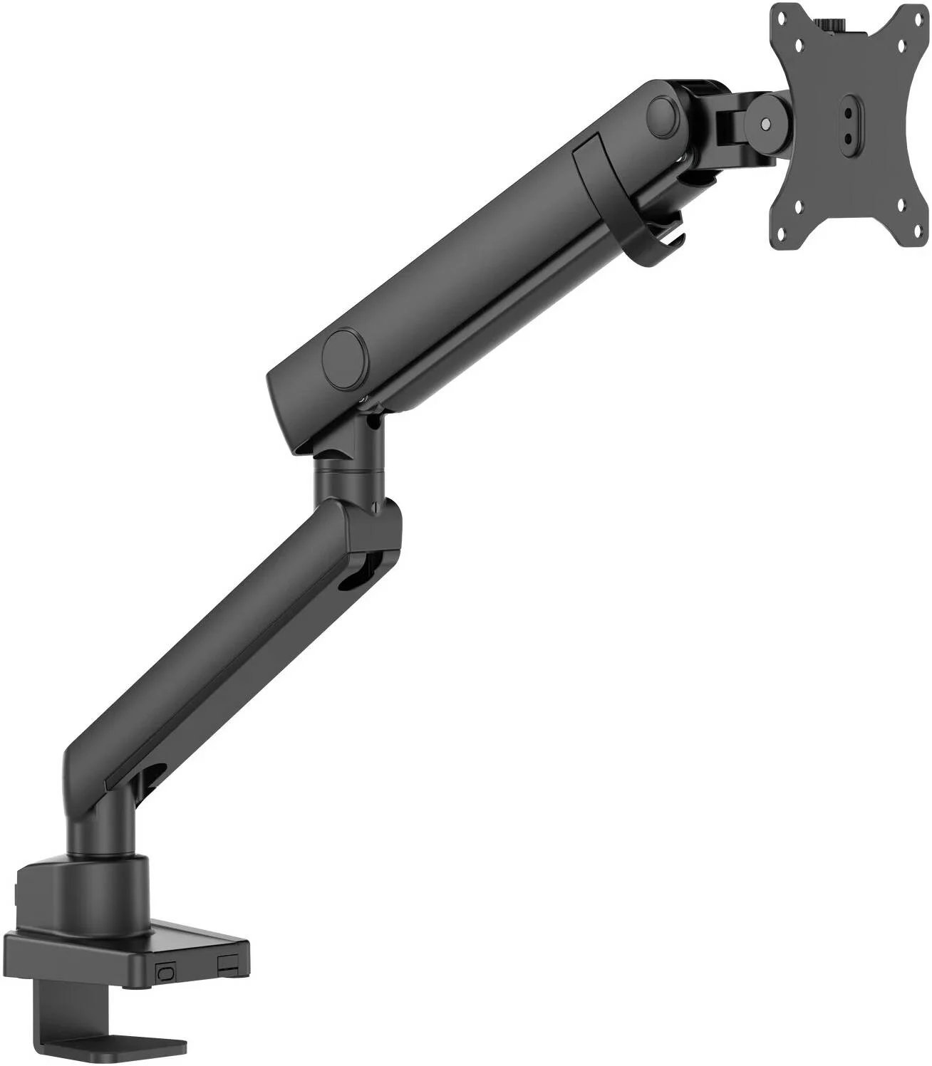 بازوی مانیتور فنری مکانیکی باریک و مقاوم Twisted Minds TM-84-C06، چرخش 360 درجه، مناسب برای مانیتورهای 17 تا 40 اینچ، مناسب برای مانیتورهای تخت و منحنی، مشکی | TM-84-C06