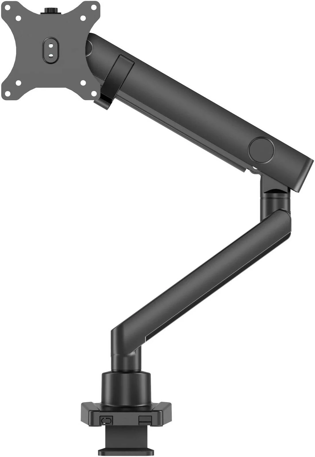 بازوی مانیتور فنری مکانیکی باریک و مقاوم Twisted Minds TM-84-C06، چرخش 360 درجه، مناسب برای مانیتورهای 17 تا 40 اینچ، مناسب برای مانیتورهای تخت و منحنی، مشکی | TM-84-C06