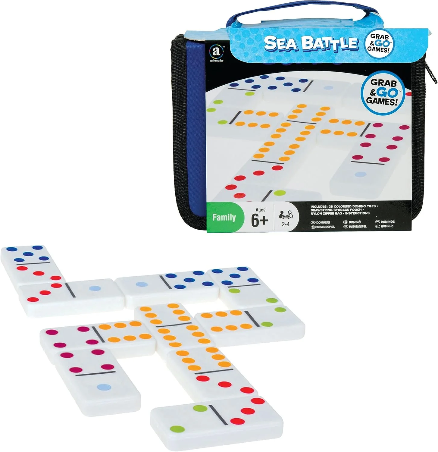 بازی های سفری Ambassador MA Grab & Go! - دومینو