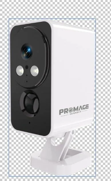 دوربین امنیتی 3 مگاپیکسلی 2K Promage با قابلیت چرخش، مناسب فضای داخلی/خارجی، IP65، دید در شب رنگی تا 9 متر، تشخیص حرکت، WiFi، ارتباط دو طرفه، فضای ذخیره سازی ابری 256 گیگابایتی، پشتیبانی از Cloud Edge، باتری 5200 میلی آمپر ساعتی