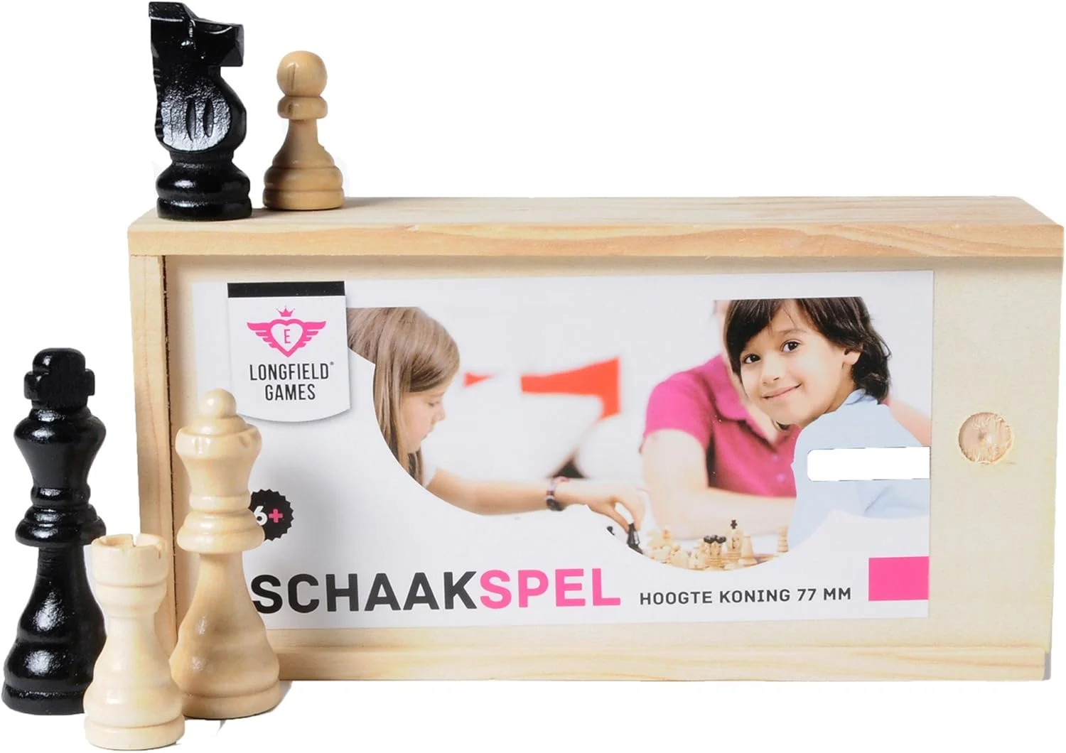 مهره های شطرنج چوبی Engelhart AK Sport در جعبه شماره 3