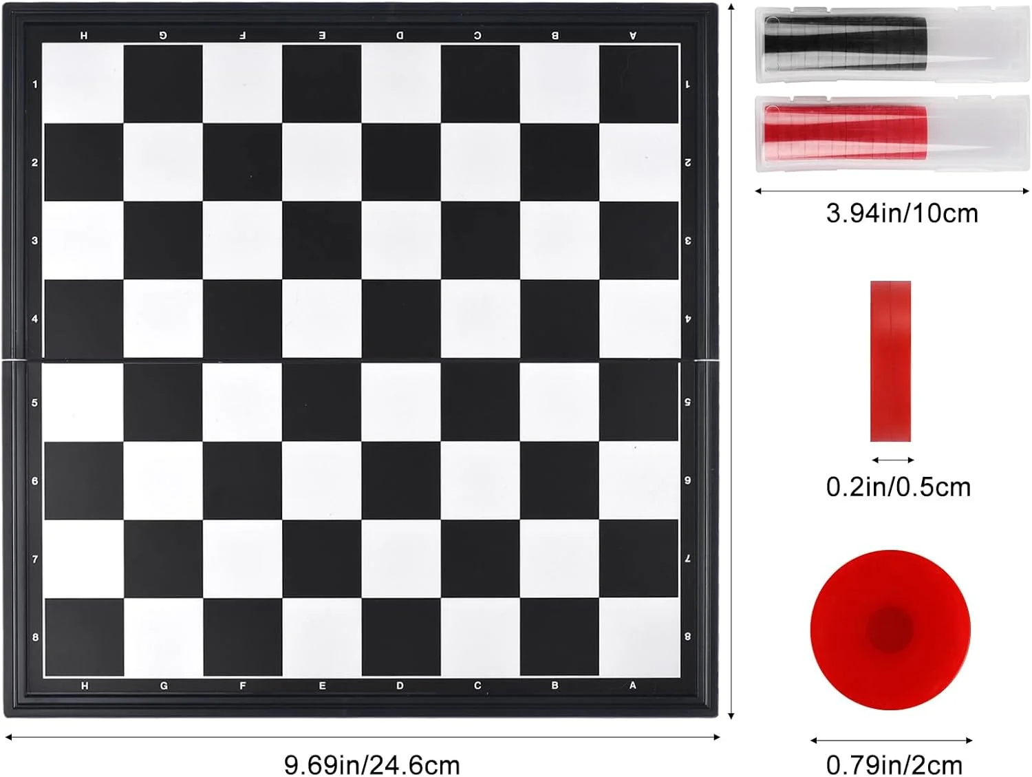 بازی فکری بانوان، مغناطیسی، صفحه شطرنج تاشو و قابل حمل - بازی شطرنج برای کودکان، بزرگسالان، مهمانی و مسافرت