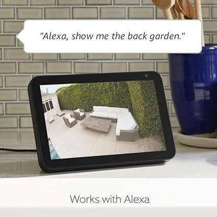 دوربین پروژکتوری سیم دار Ring، مدل Pro، سفید - ویدئو 1080p HDR، تشخیص حرکت سه بعدی و نمای دید پرنده، نصب سیمی