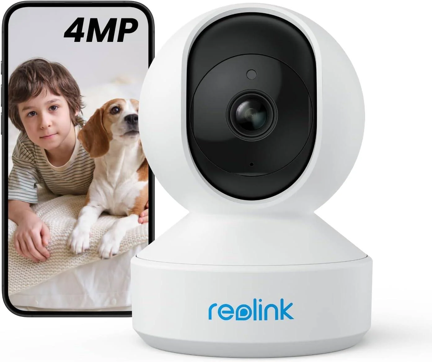 دوربین داخلی چرخشی 360 درجه REOLINK E1 Pro، دوربین 4 مگاپیکسلی برای نظارت بر کودک، 2K UHD، وای فای 2.4 گیگاهرتز / 5 گیگاهرتز، کارت Micro SD و فضای ذخیره سازی ابری، هشدار تشخیص حرکت، دوربین امنیتی دید در شب | E1 Pro