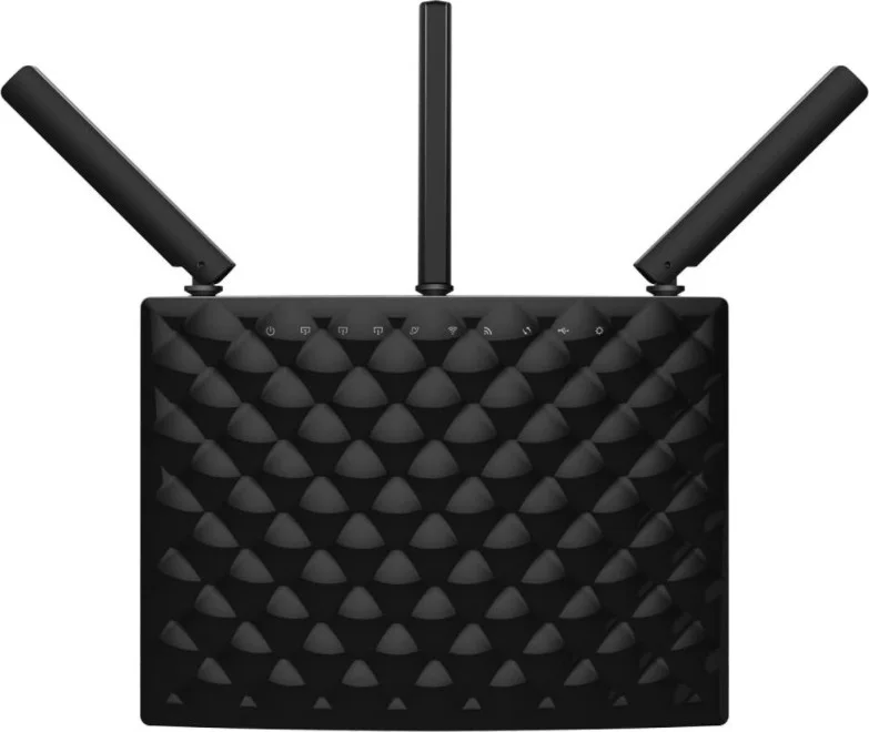 روتر تندا AC15 - AC1900، نرخ انتقال تا 1900 مگابیت بر ثانیه، آنتن های دو بانده، 802.11a، Beamforming، مشکی | AC15