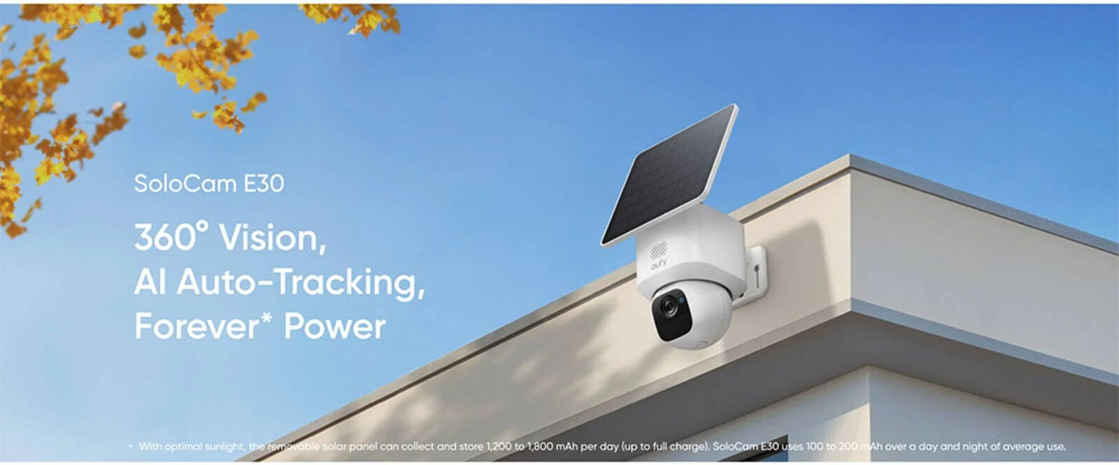 دوربین امنیتی Eufy SoloCam E30، وضوح 2K بهبود یافته، دید در شب مادون قرمز، دیافراگم f/1.6، صدای دو طرفه، چرخش 360 درجه و شیب 70 درجه، قفل و ردیابی خودکار هوش مصنوعی، ضد آب و هوا IP65، سفید | T8171321 دوربین امنیتی Eufy SoloCam E30، وضوح 2K بهبود یافته، دید در شب مادون قرمز، دیافراگم f/1.6، صدای دو طرفه، چرخش 360 درجه و شیب 70 درجه، قفل و ردیابی خودکار هوش مصنوعی، ضد آب و هوا IP65، سفید | T8171321