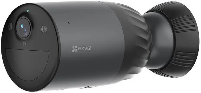 کیت دوربین هوشمند باتری دار Ezviz BC1c 4K، رزولوشن 4K، حالت ویدیویی همیشه روشن، پشتیبانی از شبکه Wi-Fi 6، فشرده سازی ویدیویی H.265، مکالمه دو طرفه، دید در شب رنگی، پنل شارژ خورشیدی-F، سیاه/سفید | CS-BC1c-R100-2F8WFL