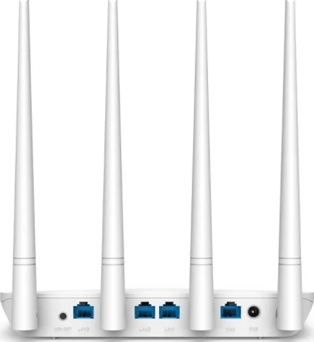 روتر وایرلس N300 تندا F6 V4.0، روتر Wi-Fi 300، نصب آسان، 300 مگابیت بر ثانیه، 4 آنتن خارجی 5dBi - سفید | F6