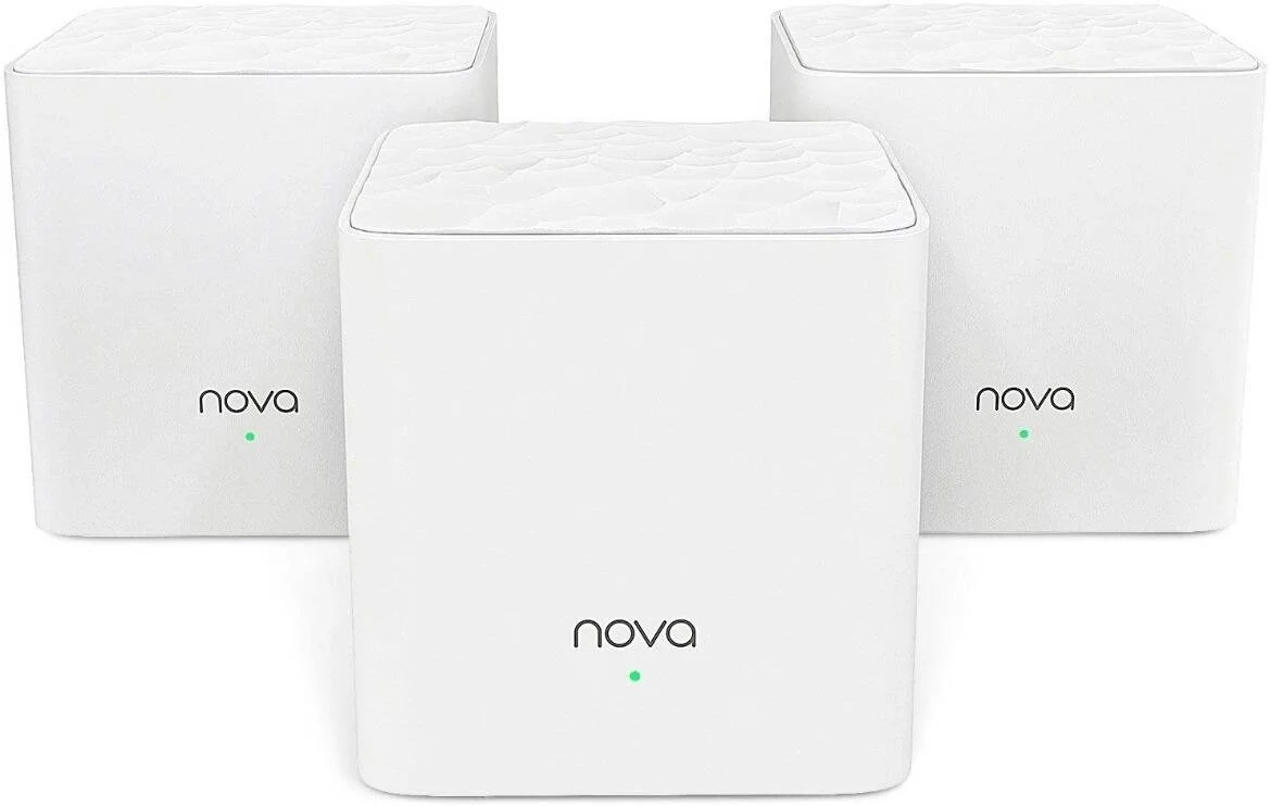 سیستم وای فای روتر دو بانده مش AC1200 تندا نوا MW3 (بسته 3 عددی x 3)، تا 1200 مگابیت بر ثانیه، 5 گیگاهرتز، نصب آسان، سازگار با الکسا، کنترل والدین، جایگزین روتر، سفید | نوا MW3 (بسته 3 عددی x 3)