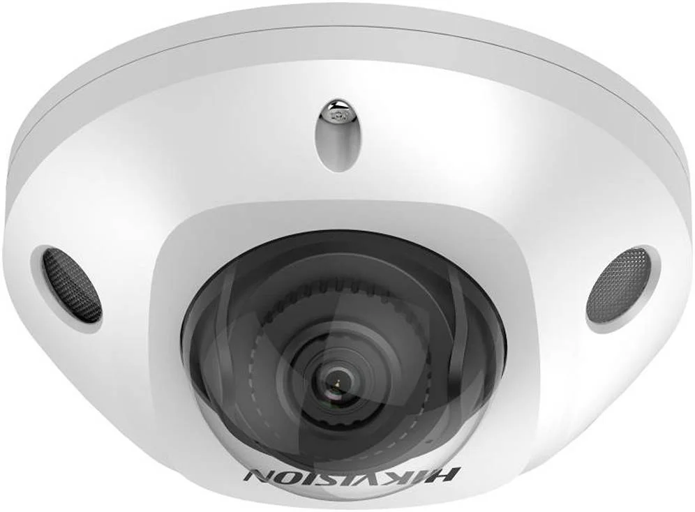 Hikvision DS-2CD2543G2-IS 2.8mm Lens 2MP AcuSense Built-in Mic Fixed Mini Dome Network Camera, 2.8mm Lens, RJ45 ETH, H.265+ Compression, 120 dB WDR, IP67 / IK10 Protection, White |