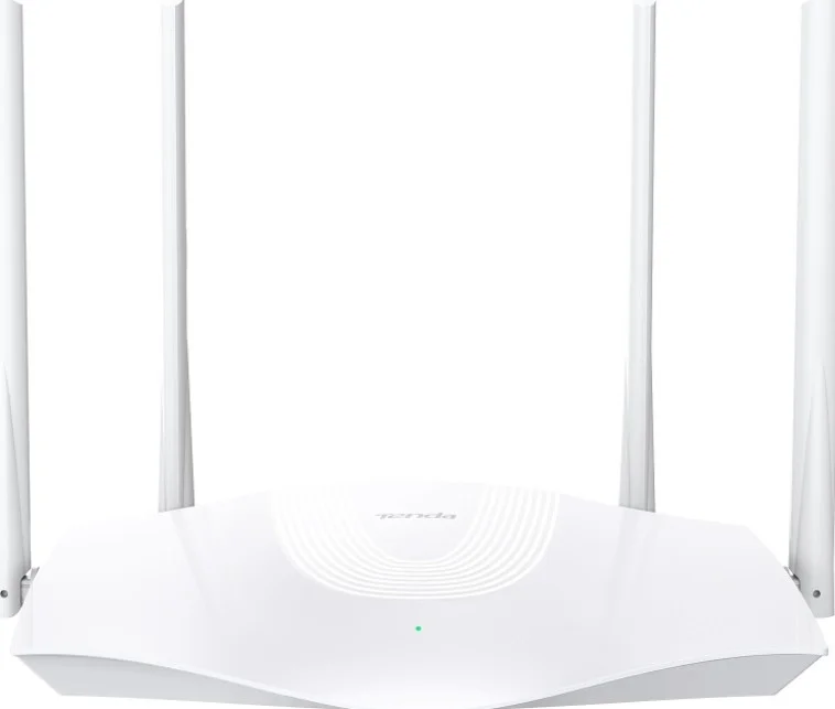 روتر وای فای 6 تندا TX3 AX1800، پردازنده چهار هسته ای، IPv6، Beam Forming، MU-MIMO، 10/100/1000 مگابیت بر ثانیه، سفید | TX3 AX1800