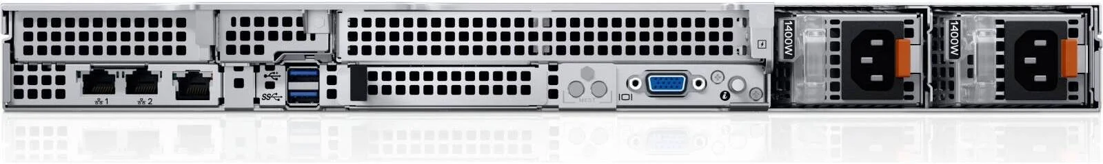 سرور Dell PowerEdge R660xs، پردازنده Intel Xeon Gold 5415+، رم 32 گیگابایت، 2 عدد SSD SATA 480 گیگابایتی، تا 8 هارد دیسک، iDRAC9 Enterprise 15GDual، PERC H755، منبع تغذیه 1400W (1+1) | R660xs