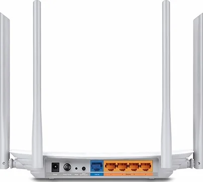 روتر بی‌سیم دو بانده TP-Link Archer C50 AC1200، دو بانده 2.4 گیگاهرتز و 5 گیگاهرتز، 4 آنتن ثابت با آرایه تقویت‌کننده سیگنال، سرعت وای‌فای تا 867 مگابیت بر ثانیه، سفید | Archer C50