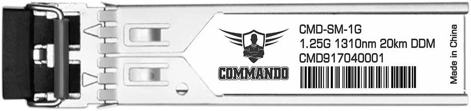 فرستنده و گیرنده 1G SFP، تا 1.25 گیگابیت بر ثانیه، SFP/SFP+/QSFP/QSFP+28 با قابلیت تعویض سریع، فیبر تک حالته/چند حالته، LC Duplex، 1310 نانومتر | CMD-SM-1G فرستنده و گیرنده 1G SFP، تا 1.25 گیگابیت بر ثانیه، SFP/SFP+/QSFP/QSFP+28 با قابلیت تعویض سریع، فیبر تک حالته/چند حالته، LC Duplex، 1310 نانومتر | CMD-SM-1G