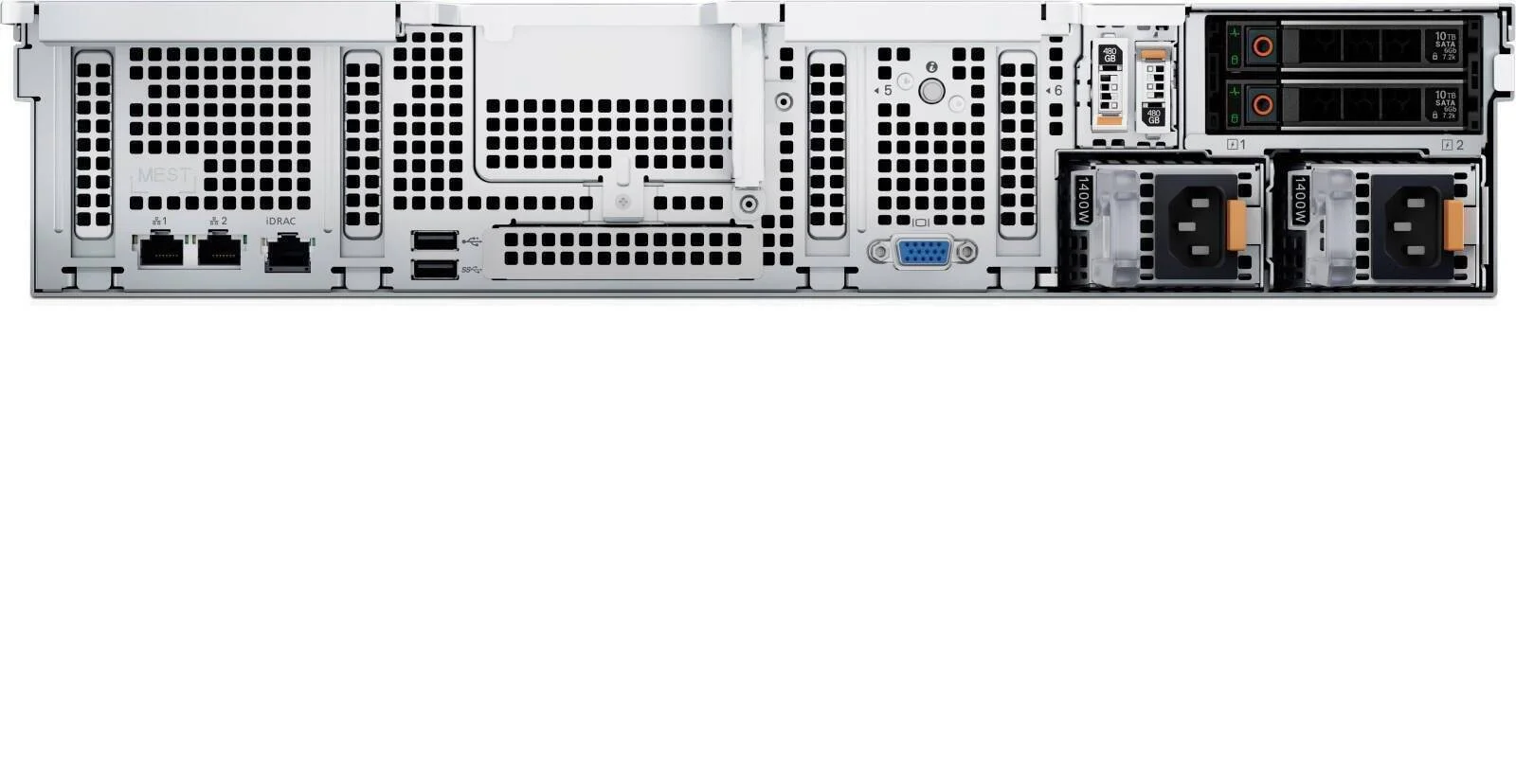 Dell PowerEdge R750xs، 2x Intel Xeon Silver 4310، 64 گیگابایت رم، 30.72 ترابایت SATA SSD، Broadcom 5720 Quad Port 1GbE، PERC H755 SAS Front Controller، iDRAC9 Enterprise 15G، (1+1) 700W | PE-R750xs