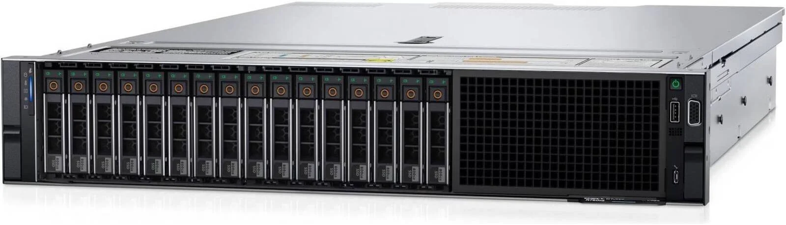 Dell PowerEdge R750xs، پردازنده Intel Xeon Silver 4310، رم 16 گیگابایتی، هارد درایو 600 گیگابایتی SAS، Broadcom 5720 Quad Port 1GbE، PERC H755 SAS Front، iDRAC9 Enterprise 15G، (1+1) 800W | PE-R750xs