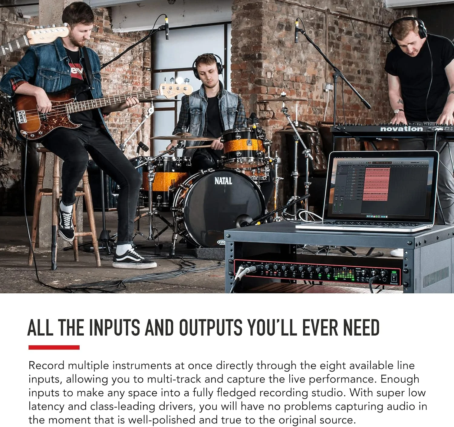 کارت صدای USB فوکوسرایت Scarlett 18I20 (نسل سوم) به همراه Pro Tools First، مدل: Ams-Scarlett-18I20-3G، مشکی