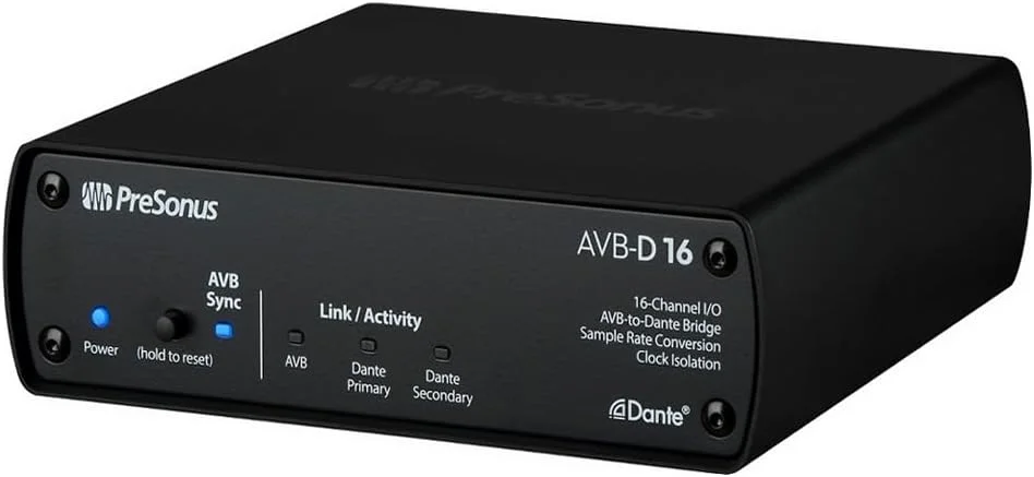 پل ارتباطی AVB به Dante پریسونوس (AVB-D16 16x16)