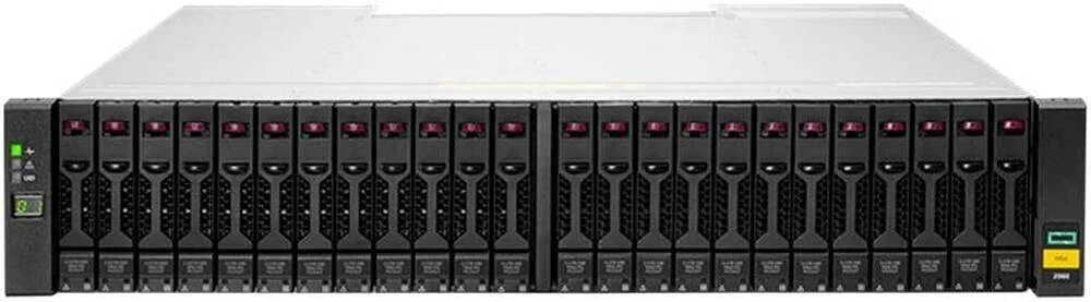 ذخیره ساز HPE MSA 2062 16Gb FC SFF، دارای 2 عدد SSD با ظرفیت 1.92 ترابایت، 10 عدد SAS SSD با ظرفیت 7.68 ترابایت، 2 عدد منبع تغذیه AC، 2 عدد کابل PDU 7 متری (IEC C14)، 2 عدد HPE MSA 16Gb SW FC SFP 4pk XCVR