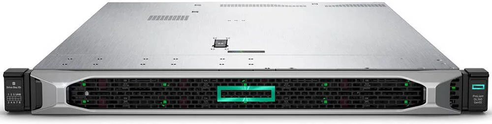 سرور HPE ProLiant DL360 Gen10، پردازنده Intel Xeon Silver 4208، رم 16 گیگابایت، 2 عدد SSD SATA 480 گیگابایتی، HPE Ethernet 1Gb 4-port 366FLR، منبع تغذیه (1+1) 500W، Smart Array P408i-a | DL-360-G10