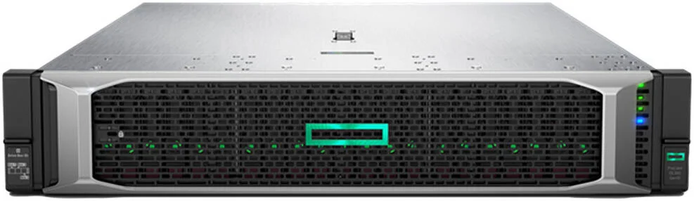 سرور HPE ProLiant DL380 Gen10 8SFF 2U، 2x Intel Xeon Gold 6138 2.0GHz، رم 128 گیگابایت (4x32GB)، HPE 720GB SATA SSD، منبع تغذیه 2x 800W، کنترلر P408i-a/2GB SR، کارت شبکه 4x 1GbE | DL380-128