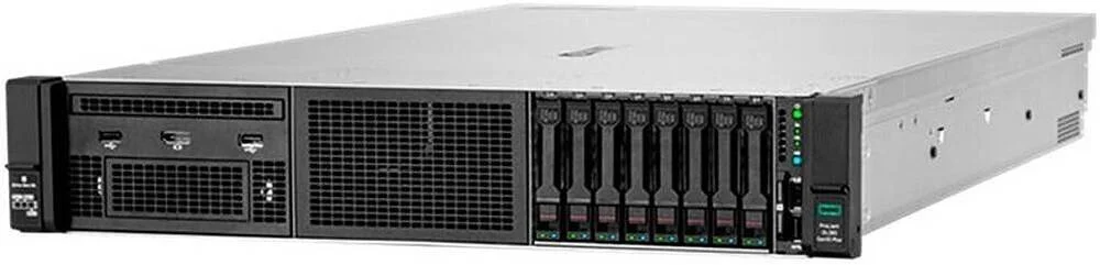 سرور HPE ProLiant DL380 Gen10 Plus 2U، پردازنده Intel Xeon-Silver 4310، رم 64 گیگابایتی، 960 گیگابایت (2x 480GB) SSD + 4.8 ترابایت (4x 1.2TB) HDD، Broadcom BCM5719، کنترلر Microchip SR416i-a، منبع تغذیه 2x 800W | DL380-G10-Plus