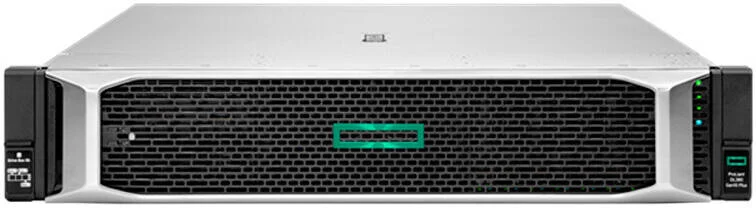 سرور HPE ProLiant DL380 Gen10 Plus با 8 SFF و ارتفاع 2U، دارای 2 پردازنده Intel Xeon Silver 4310 با فرکانس 2.1 گیگاهرتز، 256 گیگابایت رم (8x32GB)، 192 ترابایت حافظه (5x 3.82T) DC600M 2.5" SATA SSD، HPE iLO 5، HPE MR416i-p و 2 منبع تغذیه 800 واتی