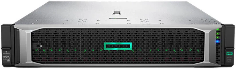 سرور HPE ProLiant DL380 Gen10، پردازنده 2X Intel Xeon-S 4210R، رم 128 گیگابایت DDR4 RDIMM، درایو 2 x 480GB SATA SSD، درایو 6 x HPE 2.4TB 10K SAS، Hot Plug، P408i-a بدون اپتیکال، منبع تغذیه 2x 800W | DL380-G10