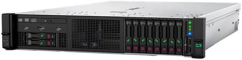 سرور HPE ProLiant DL380 Gen10، دو پردازنده Intel Xeon-Gold 6242R با 20 هسته 3.1 گیگاهرتز، 256 گیگابایت رم PC4-2933Y-R DDR4 RDIMM، 8 عدد HPE 1.92TB SATA SSD Hot Plug 2.5 اینچی، P408i-a SR 1GB، اترنت 4 پورت، 2 عدد منبع تغذیه 800 واتی | DL380