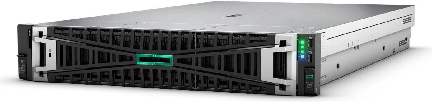 سرور HPE ProLiant DL380 Gen11 2U، دارای 2 پردازنده Intel Xeon 6430 2.1Ghz، رم 256 گیگابایتی، HPE 7.68TB SATA / 2x 480GB SSD، دارای 2 عدد HPE MR416i-p Gen11، آداپتور BCM5719 Ethernet 1Gb، دارای 2 منبع تغذیه 1600 واتی | DL3800-Gen11