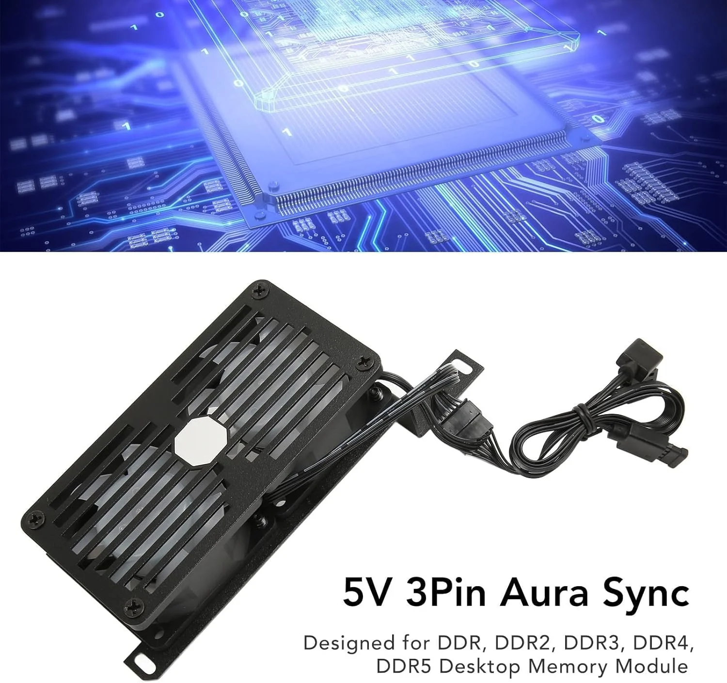 فن خنک کننده حافظه رم، فن های خنک کننده رم دوگانه 6025pwm 1000 تا 3000 دور در دقیقه 5 ولت 3 پین Pwm خنک کننده هوای پردازنده رادیاتورهای حافظه برای DDR Ddr2 Ddr3 Ddr4 Ddr5 (مشکی) فن خنک کننده حافظه رم، فن های خنک کننده رم دوگانه 6025pwm 1000 تا 3000 دور در دقیقه 5 ولت 3 پین Pwm خنک کننده هوای پردازنده رادیاتورهای حافظه برای DDR Ddr2 Ddr3 Ddr4 Ddr5 (مشکی)