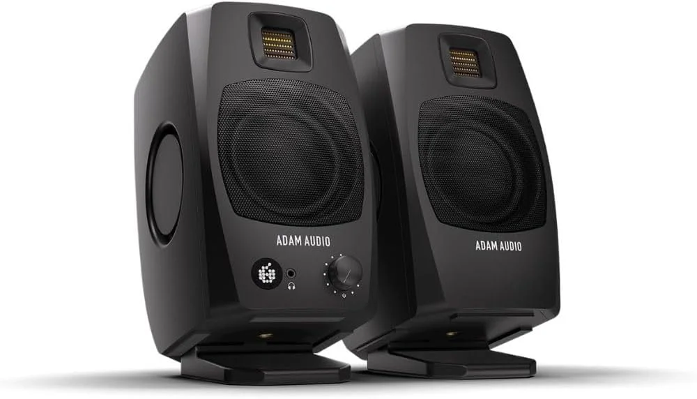 باندل سیستم مانیتورینگ رومیزی اکتیو ADAM Audio D3V (مشکی) به همراه 2 عدد پد ایزوله Auray IP-S برای مانیتور استودیو و کابل استریو مینی نر به استریو مینی نر - 6 فوت باندل سیستم مانیتورینگ رومیزی اکتیو ADAM Audio D3V (مشکی) به همراه 2 عدد پد ایزوله Auray IP-S برای مانیتور استودیو و کابل استریو مینی نر به استریو مینی نر - 6 فوت