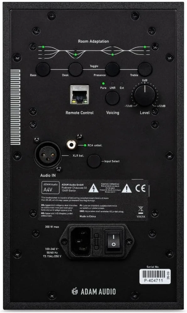 مانیتور استودیویی دو طرفه 4 اینچی ADAM Audio A4V، سفید مانیتور استودیویی دو طرفه 4 اینچی ADAM Audio A4V، سفید