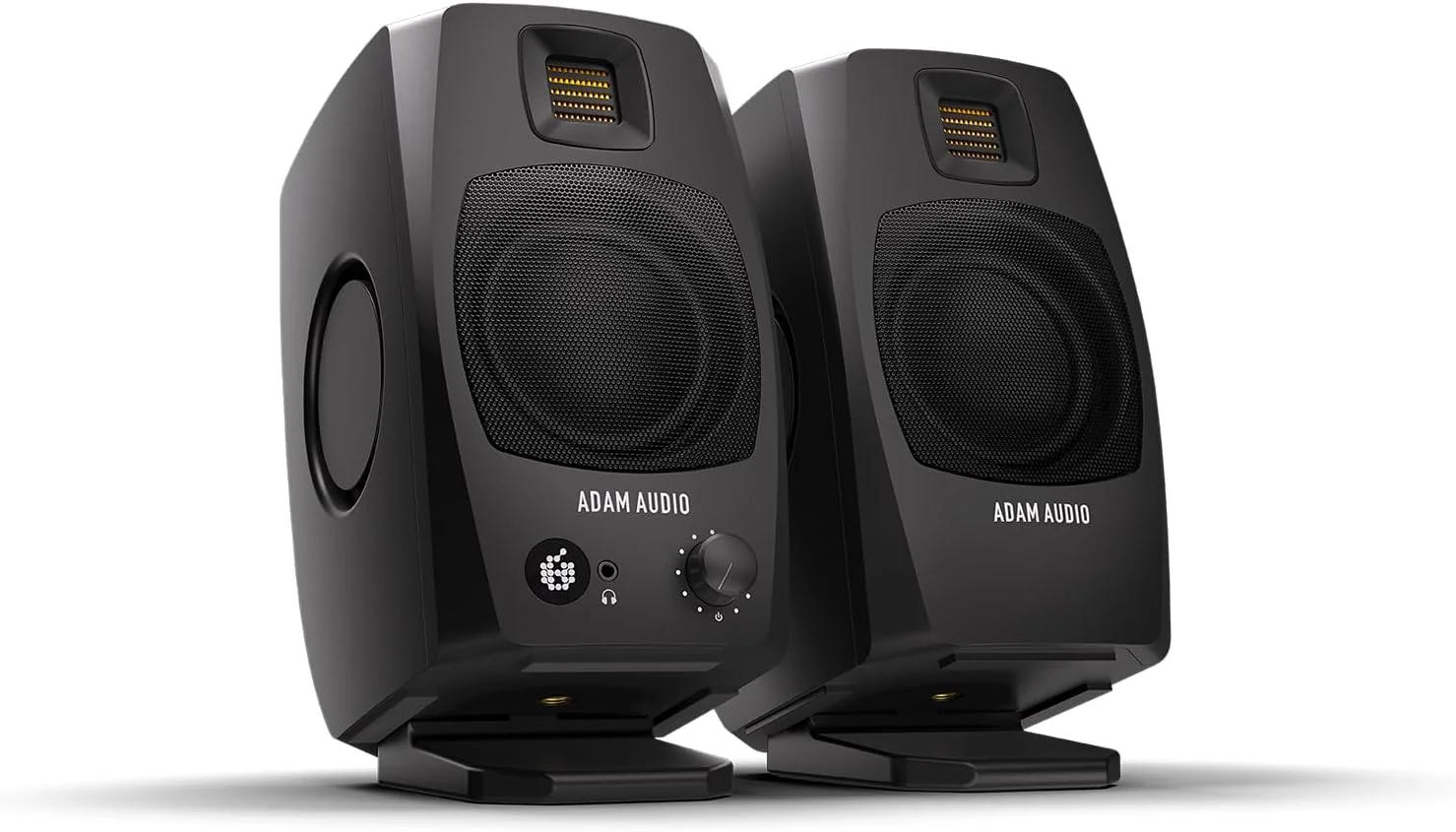 سیستم مانیتورینگ رومیزی اکتیو ADAM Audio D3V با اتصال USB-C (جفت، مشکی)