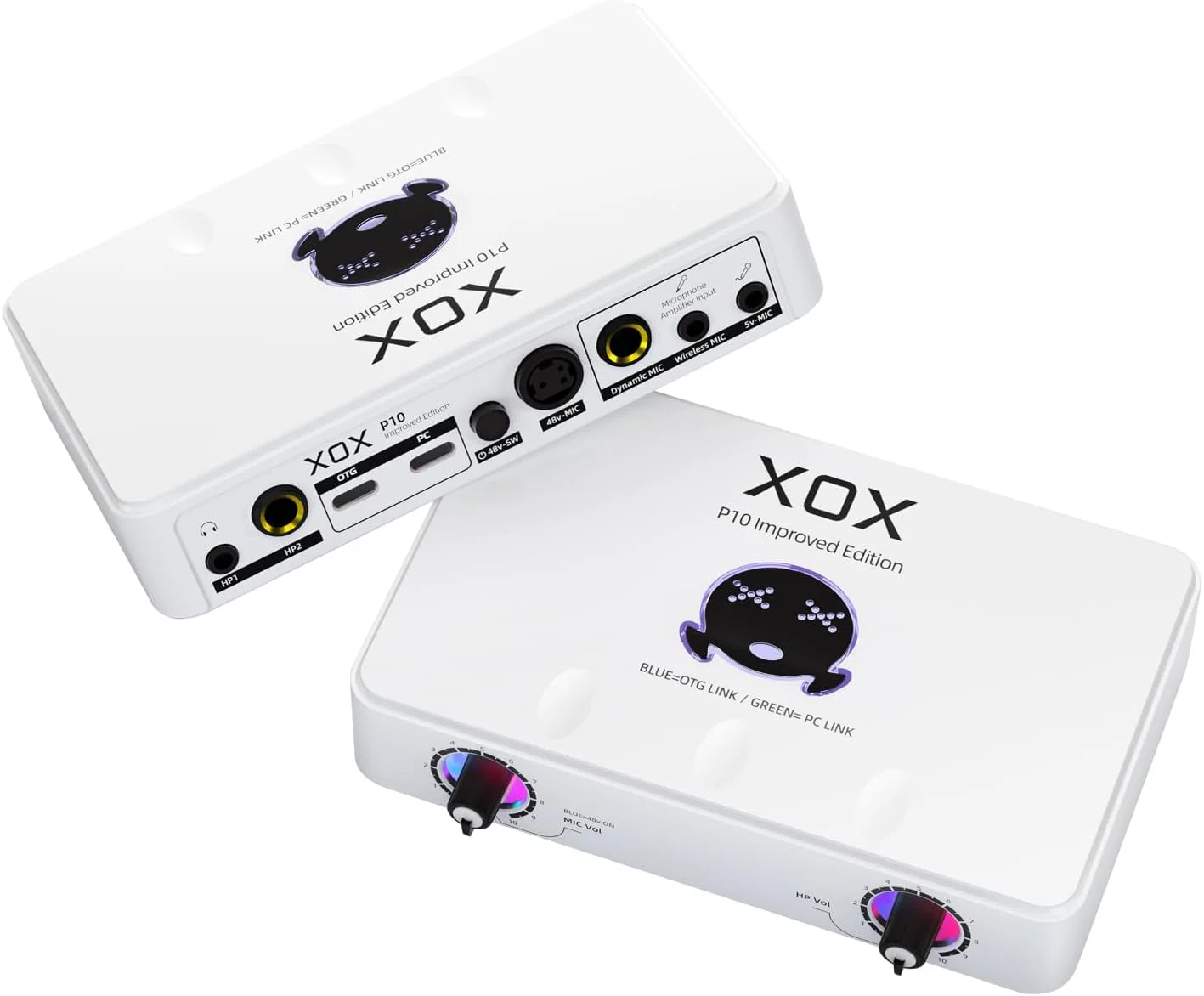 کارت صدای USB XOX P10 برای استریم، ضبط و پادکست با کیفیت استودیویی به همراه پنل نرم‌افزاری