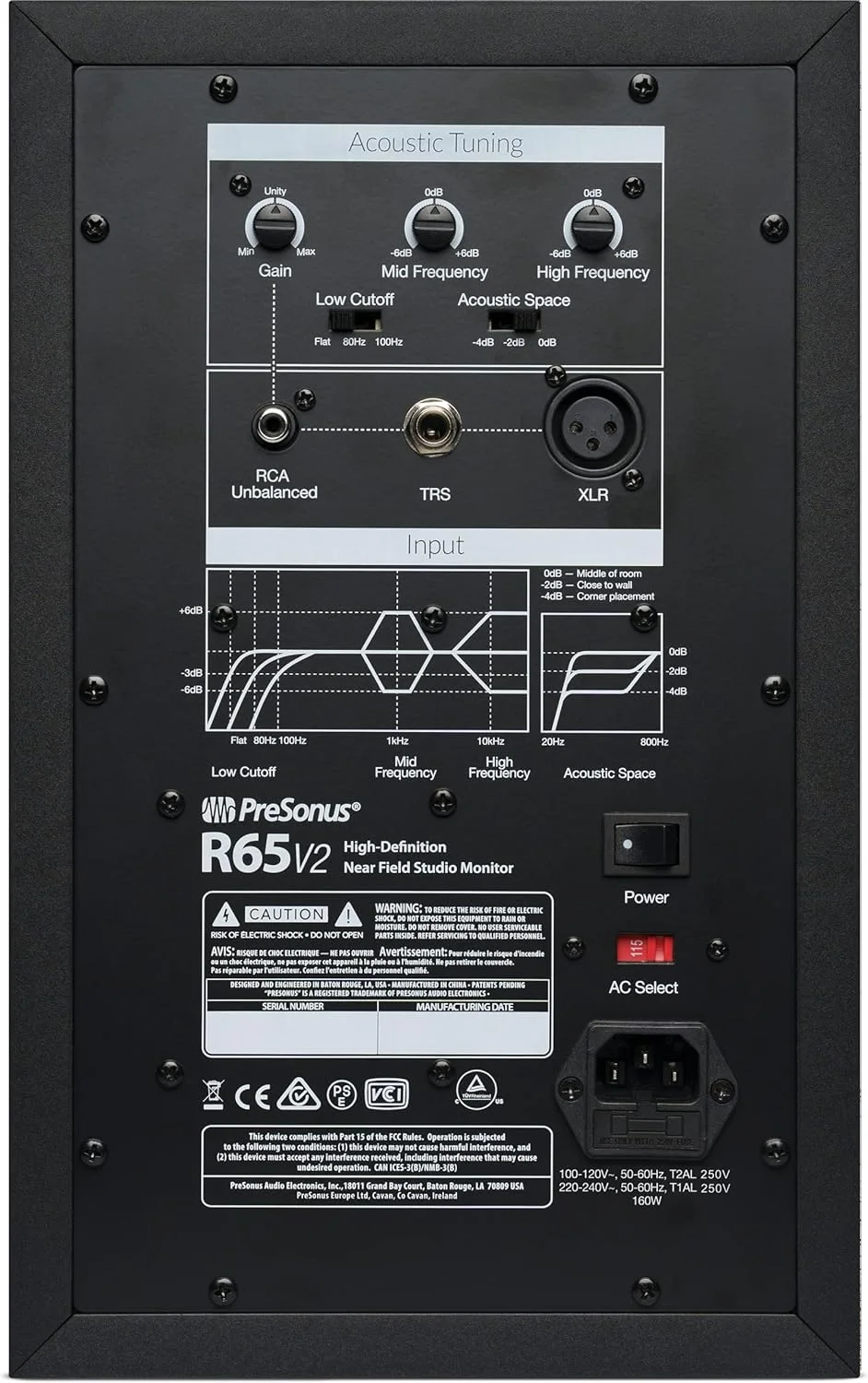 PreSonus R65 V2 | مانیتور استودیویی دقیق و همه کاره 6.5 اینچی با کنترل های تنظیم آکوستیک و توییتر AMT برای استیج صدای گسترده و پاسخ گذرا شگفت انگیز PreSonus R65 V2 | مانیتور استودیویی دقیق و همه کاره 6.5 اینچی با کنترل های تنظیم آکوستیک و توییتر AMT برای استیج صدای گسترده و پاسخ گذرا شگفت انگیز