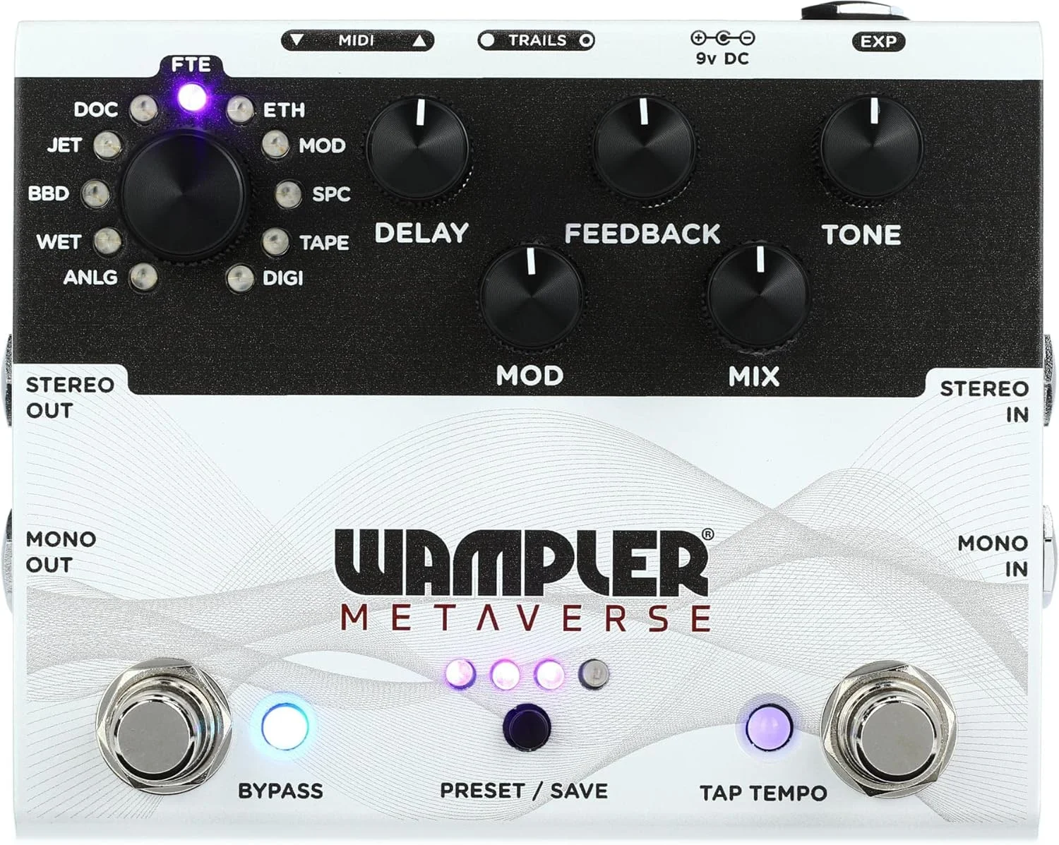پدال دیلی چندگانه Wampler Metaverse با MIDI (META-Verse)