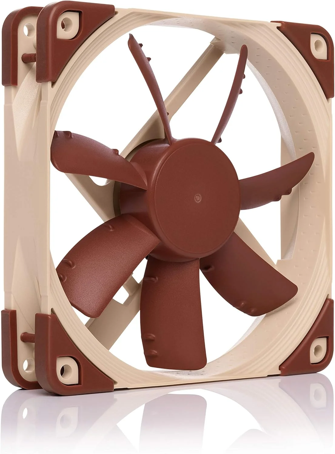 فن خنک کننده بی صدای ممتاز Noctua NF-S12A PWM، 4 پین (120 میلی متر، قهوه ای)