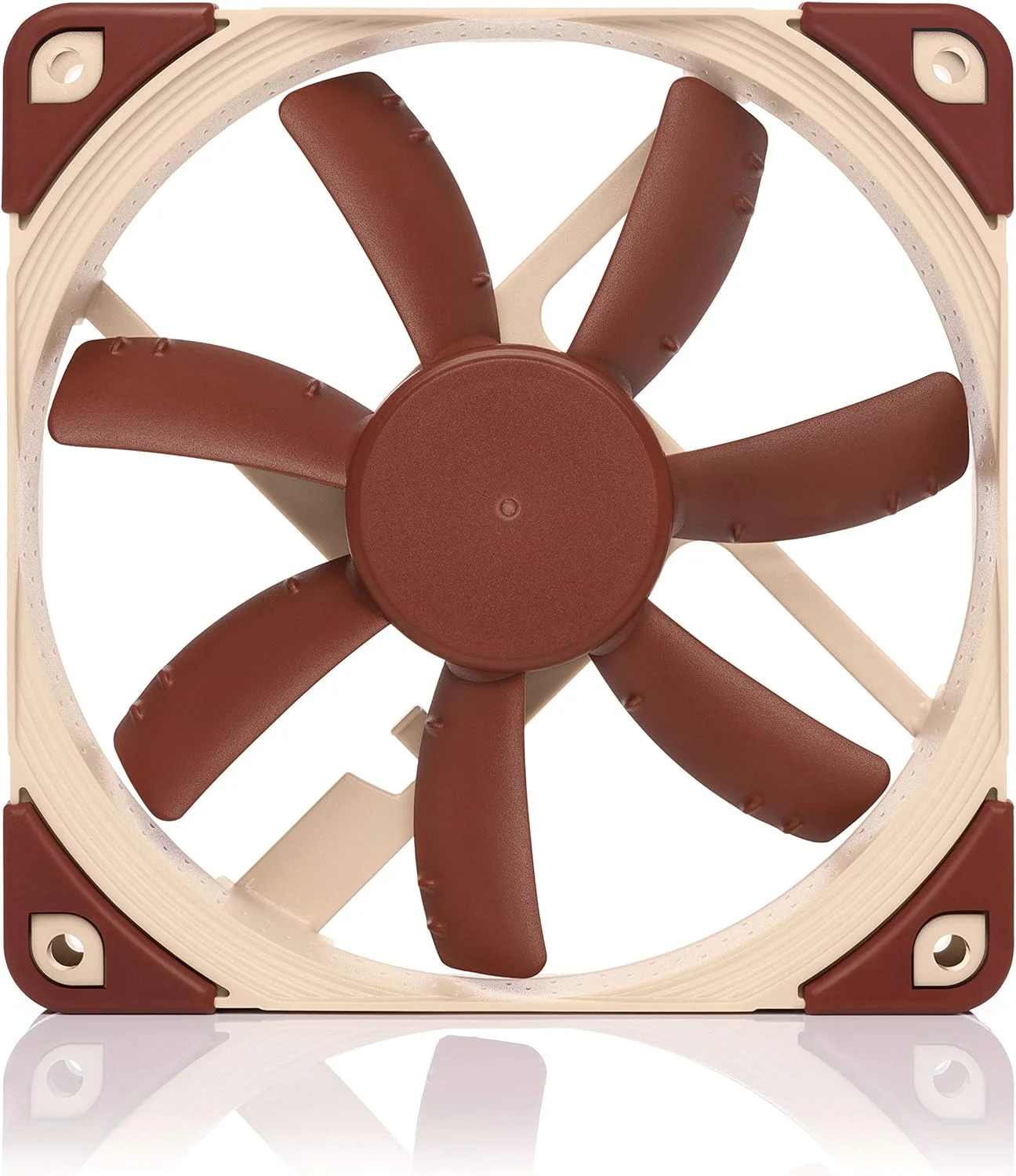 فن خنک کننده بی صدای ممتاز Noctua NF-S12A PWM، 4 پین (120 میلی متر، قهوه ای) - تصویر 2