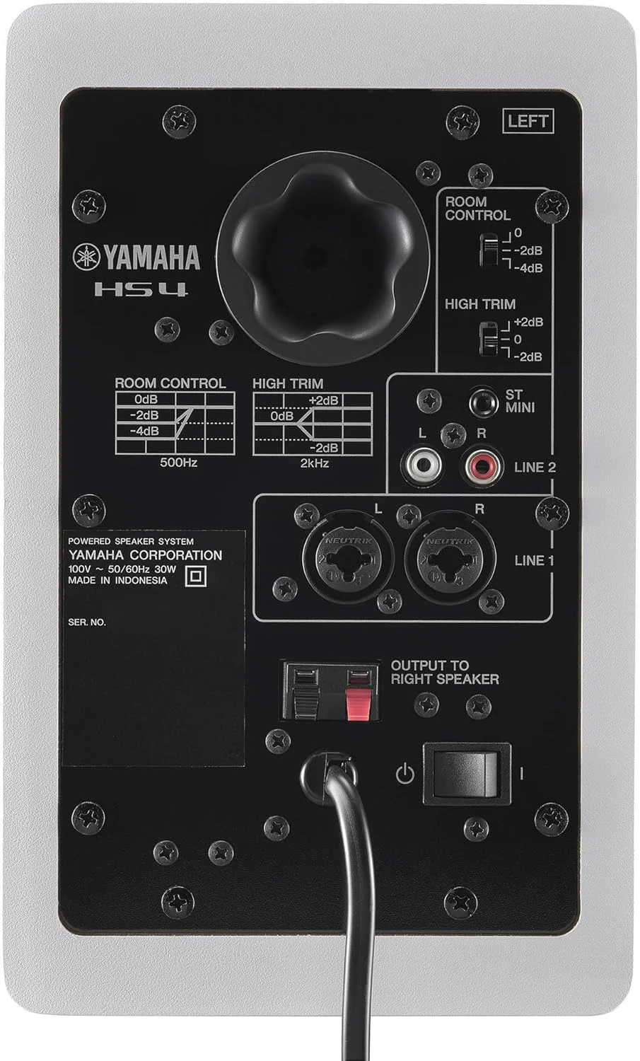 مانیتور استودیویی اکتیو یاماها HS 4 سفید (CHS4W) مانیتور استودیویی اکتیو یاماها HS 4 سفید (CHS4W)