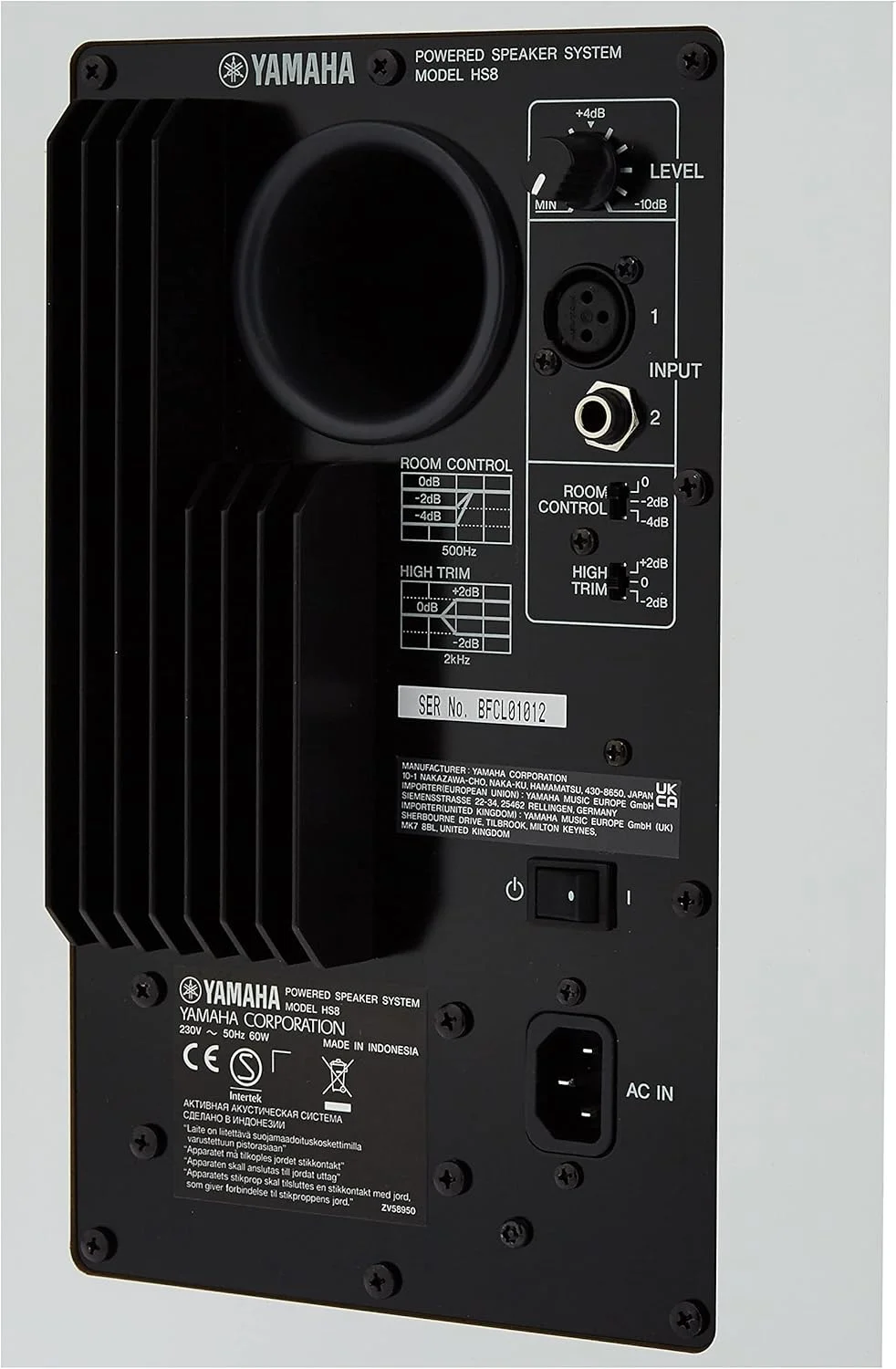 اسپیکر مانیتور استودیویی یاماها مدل HS8W اسپیکر مانیتور استودیویی یاماها مدل HS8W