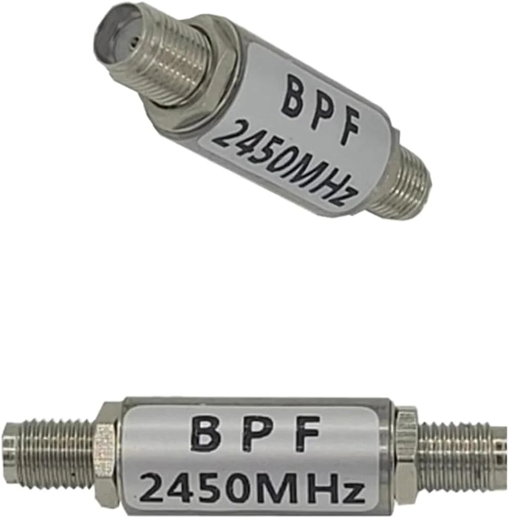 فیلتر میان‌گذر SAW 2400-2483 مگاهرتز، انتقال تصویر 2400MHz/2450MHz، افزایش برد ریموت وای‌فای (بدنه مربعی)