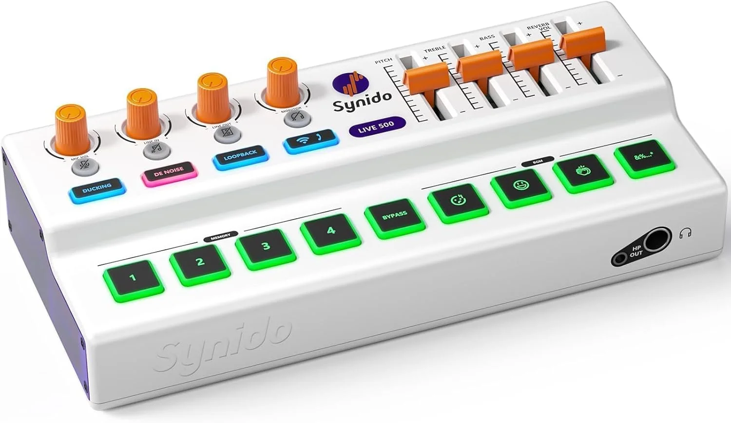 کارت صدای USB C سینیدو برای ضبط موسیقی، استریمینگ، پادکست با اتصال بیسیم، باتری داخلی، XLR، ورودی لاین، 24bit/48kHz، فانتوم پاور 48V، 4 پد صدای قابل تنظیم، LIVE 500 کارت صدای USB C سینیدو برای ضبط موسیقی، استریمینگ، پادکست با اتصال بیسیم، باتری داخلی، XLR، ورودی لاین، 24bit/48kHz، فانتوم پاور 48V، 4 پد صدای قابل تنظیم، LIVE 500