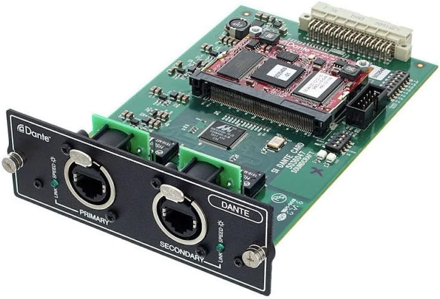 کارت توسعه Dante برای میکسر های سری Si از Soundcraft